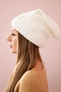 Dámská čepice Klarysa K394 bílá