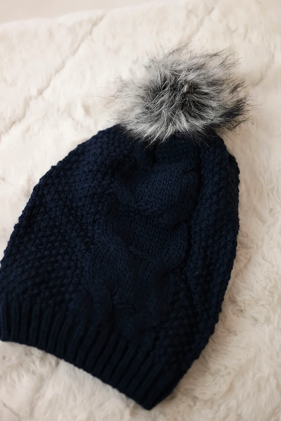 Fleecová čepice Sandra K210 navy blue