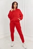 Insulated set sweatshirt + pants red