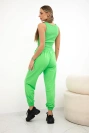 Komplet top+spodnie zielony neon
