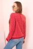 Damen-Sweatshirt mit Print und Rundhalsausschnitt rot