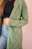 Sweater with a geometric pattern dark mint