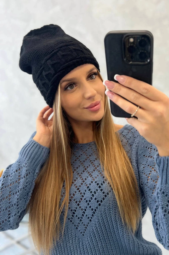 Moteriška kepurė Aniela K338 black