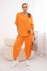 Cotton set blouse + trousers orange