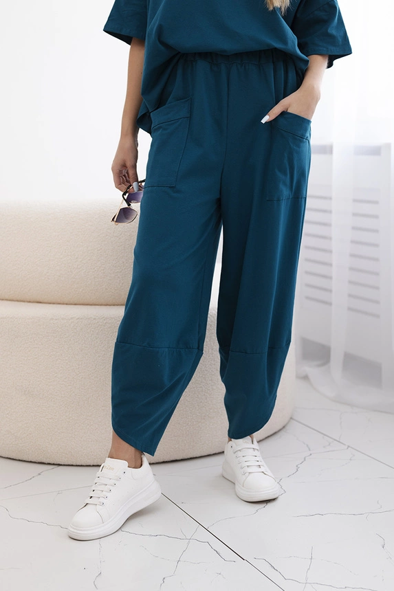 Baumwollset Bluse + Hose nautisch