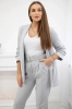 Elegant set of jackets and trousers grey