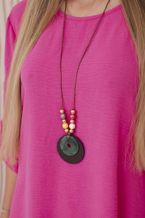 Sada halenky + kalhot s přívěskem růžový