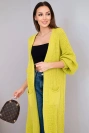 Sweater long cardigan pistachio