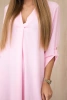 V-neck dress light pink
