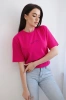 Cotton blouse Minimal fuchsia