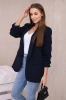 Elegant jacket with lapels navy blue