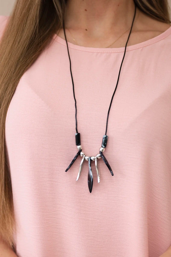 Oversized blouse with pendant powder pink