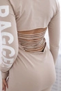 Zerlumptes beigefarbenes Kleid