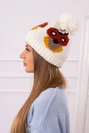 Moteriška kepurė Owl K340 ecru