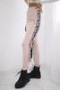 Pants/Suit with selfie lettering dark powdered pink