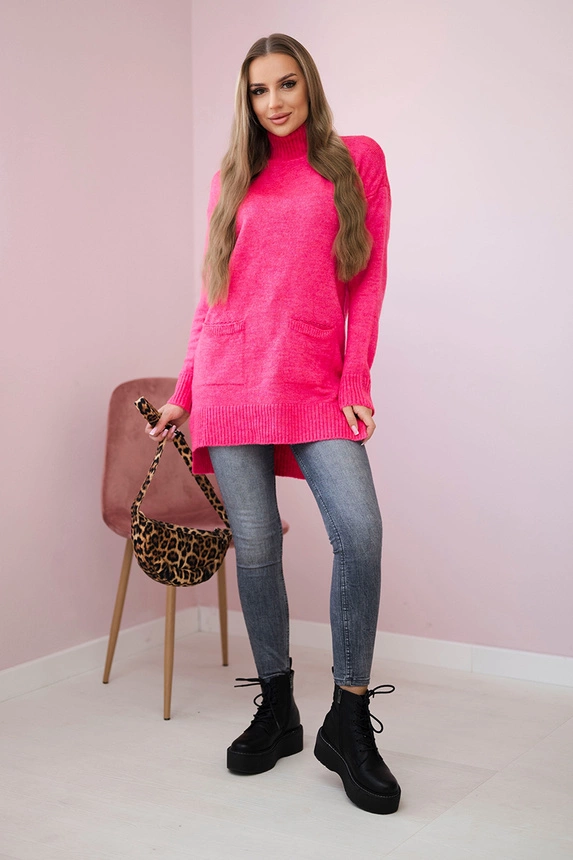 Stehpullover rosa