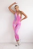 Fitness suit with push up pink