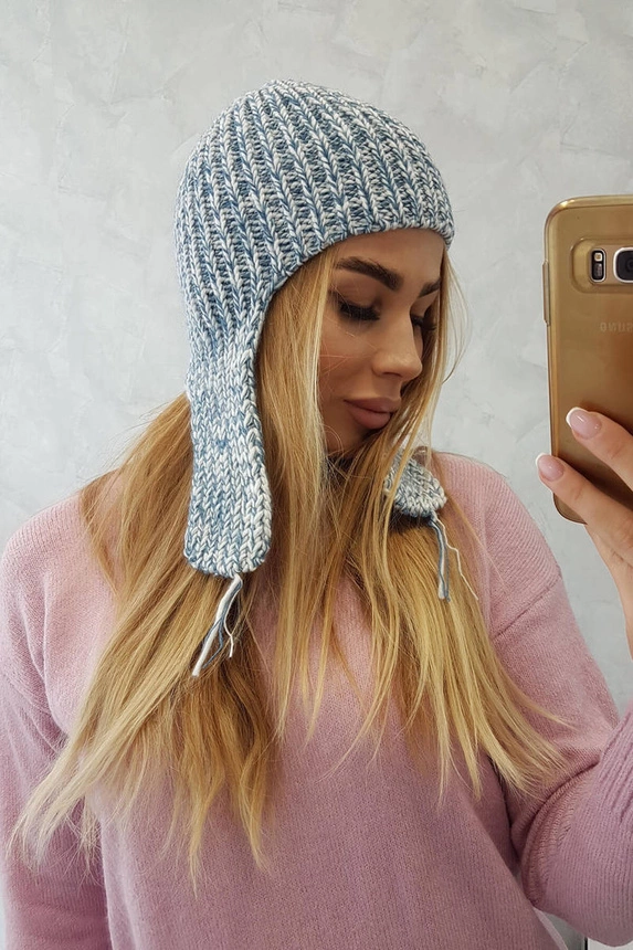 Women's long eared cap Jana K314 blue