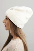 Women's winter wool hat with zirconia K453 graphite