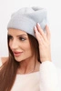 Women's classic smooth wool beanie K420 gray