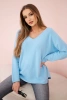 V-neck sweater blue