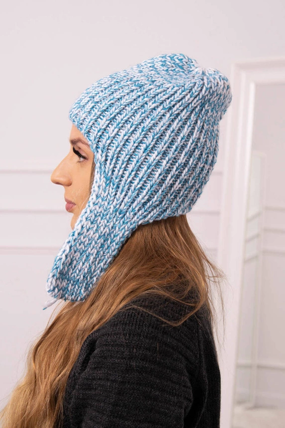Women's long eared cap Jana K314 turquoise