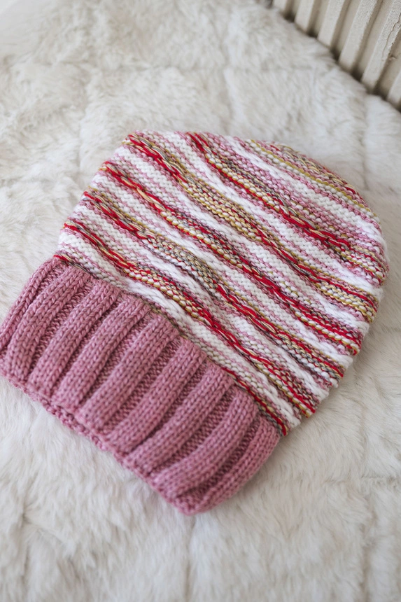 Women's cap Feba K330 dark pink