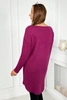 Sweater with necklace plum