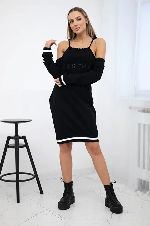 Tres Chic Kleid schwarz