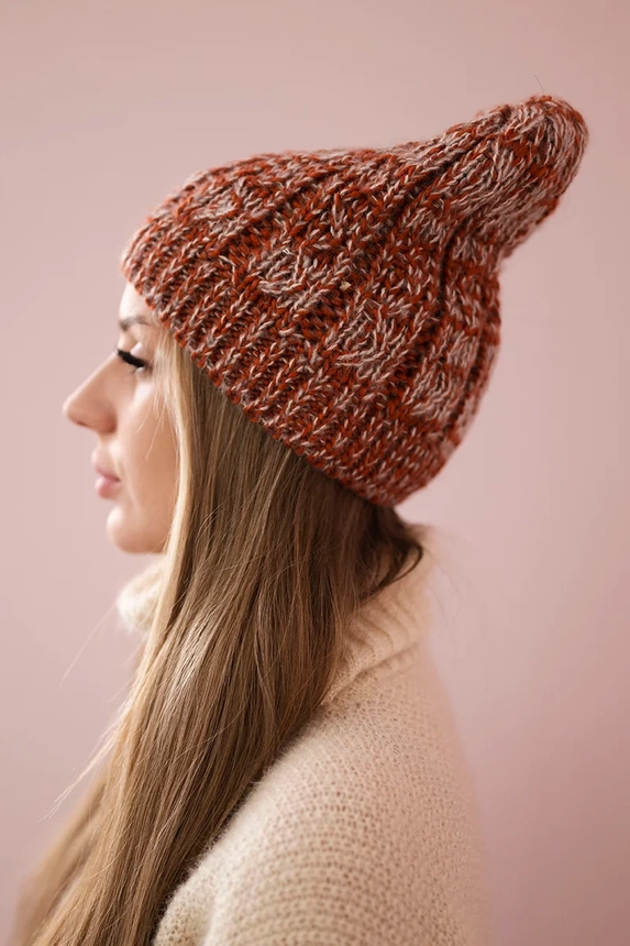 Cap with fleece Melisa K241 foxy