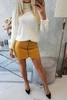 Double-layer skirt with express mustard