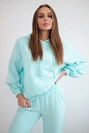 Sweatshirt set with a hood mint