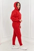 Insulated set sweatshirt + pants red