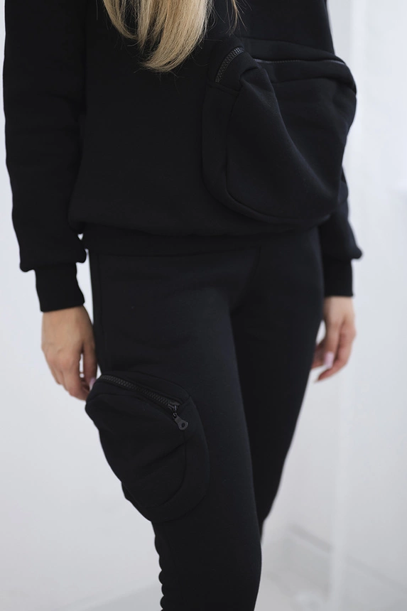 Isolierset mit Ziertasche schwarz