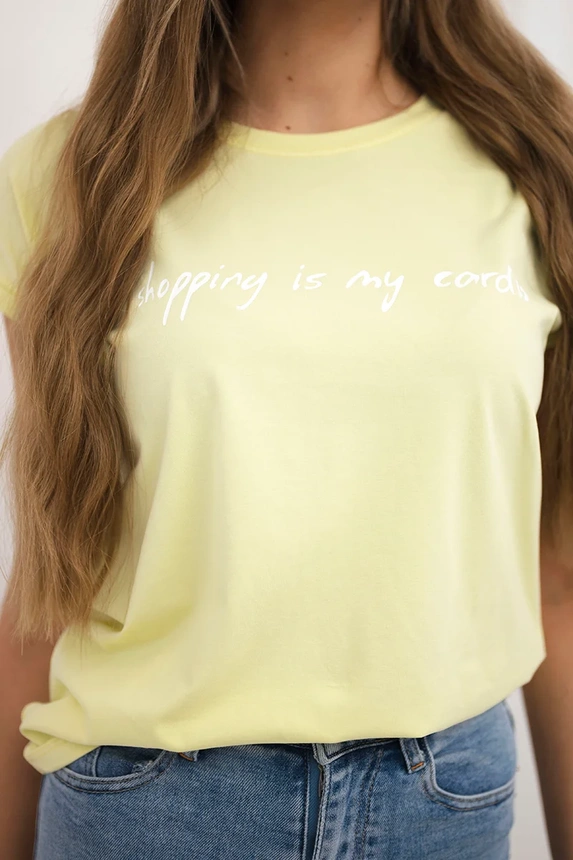 Blouse Shopping is my cardio light yellow