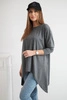 блузка oversize графитовый меланж