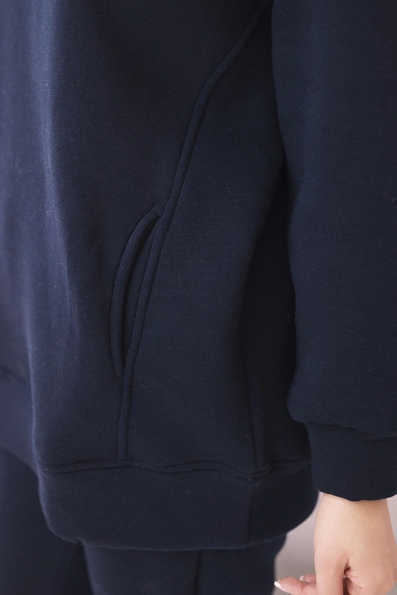 Isolierset mit Kapuzensweatshirt navy blau