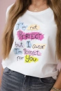 Blúzka s potlačou Perfect biela