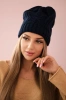 Cap with fleece Sylwia K244 navy blue