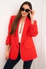 Elegant jacket with lapels red