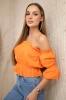 Oranžinė margaspalvė palaidinė