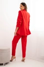 Elegant set of jackets and trousers red