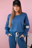Set sweatshirt + pants buttery fabric denim