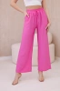 Viscose wide-leg trousers pink