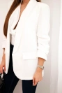 Elegant jacket with lapels ecru