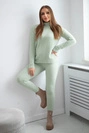 Pullover-Set Alpaka zweiteilig dunkel mint
