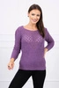Openwork sweater purple