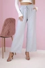 Viscose wide-leg trousers light gray