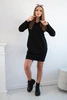 Hooded dress black