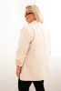 Plus Size elegant women's jacket beige